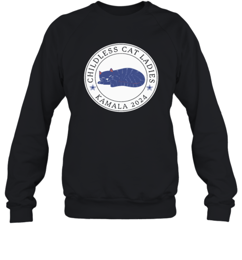 Childless Cat Ladies Kamala 2024 Swifties 4 Harris Sweatshirt