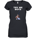 Carl Niehaus Try Me Boys Pro Gun Women039S V Neck T Shirt