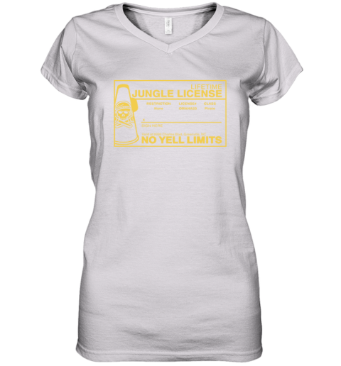 East Carolina Pirates Lifetime Jungle License No Yell Limits Women039S V Neck T Shirt