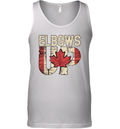 Canadian Hockey Culture Proud Canadian Elbows Up Tank Top