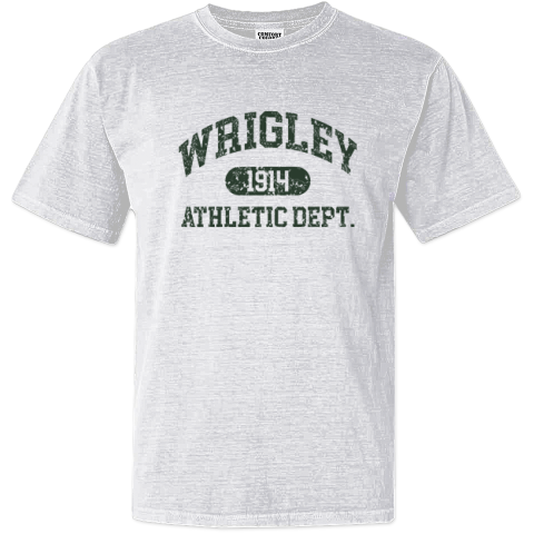 Chicago Cubs Wrigley 1914 Athletic Dept Dyed Heavyweight T Shirt