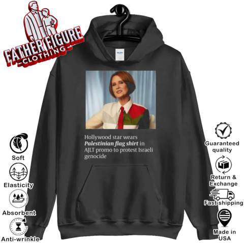 Cynthia Nixon Palestine Hollywood Star Palestinian Flag Hoodie