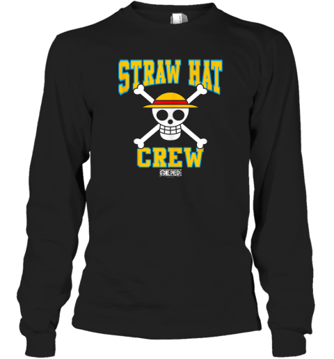 Anime Straw Hat Crew Athletic Type Jolly Rogers Long Sleeve T Shirt