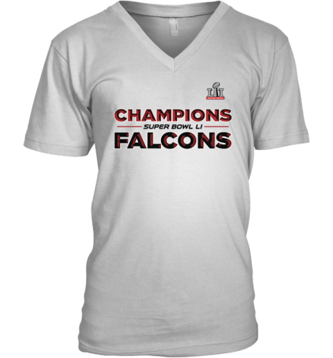 Atlanta Falcons Super Bowl Li Champions Nfl V Neck T Shirt