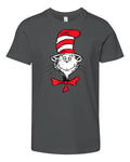 Dr Seuss The Cat In The Hat Face Premium Youth T Shirt