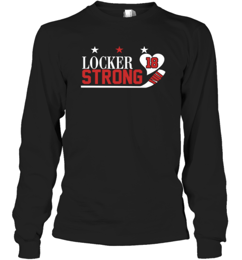Craig Laughlin Locker Strong18 Heart Hockey Long Sleeve T Shirt
