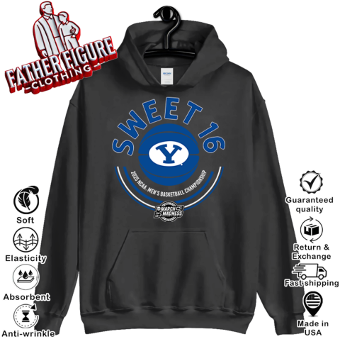 Byu Cougars Basketball 2025 March Madness Sweet Sixteen Hoodie