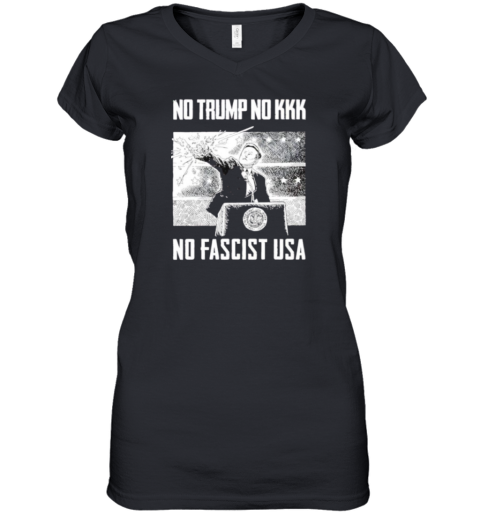 Elon Musk No Trump No Kkk No Fascist Usa Women039S V Neck T Shirt