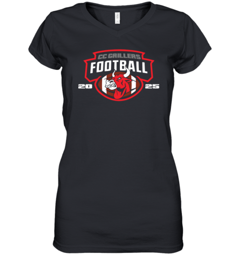 Cc Grillers Football 2025 Women039S V Neck T Shirt