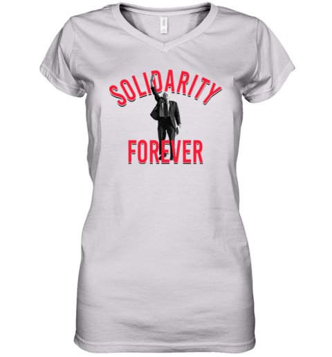 Bernie Sanders Solidarity Forever Women039S V Neck T Shirt
