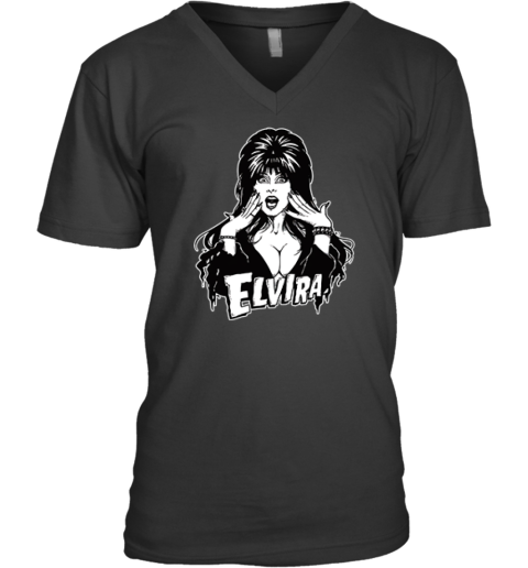 Elvira Mistress Of The Dark V Neck T Shirt