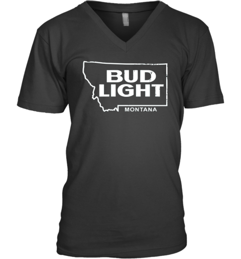 Bud Light Montana V Neck T Shirt