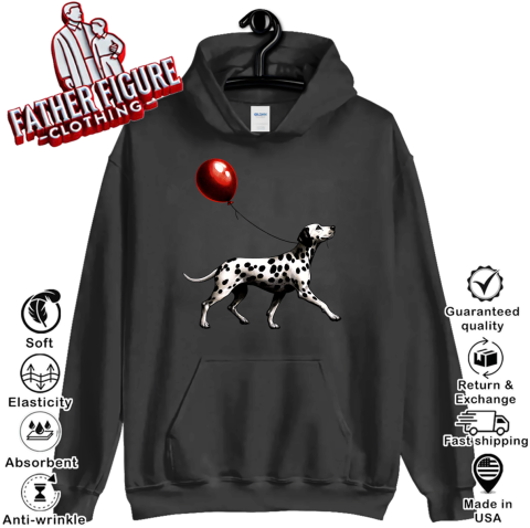 Dalmatian With Red Balloon Hoodie