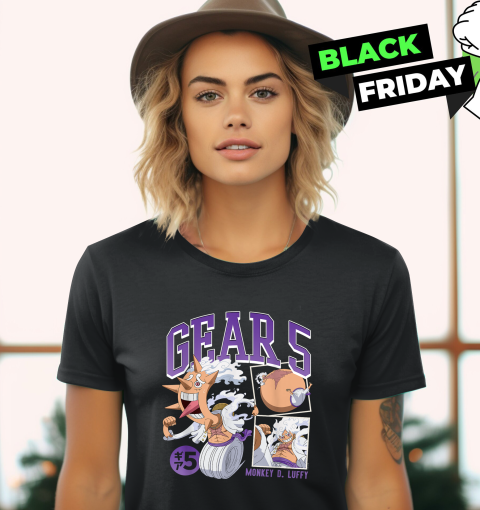 Anime Monkey D Luffy Gear 5 Poses Women039S T Shirt