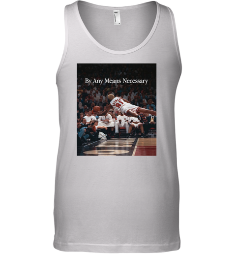 By Any Means Necessary Dennis Rodman Flying Photo Tank Top