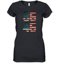8646 American Flag Anti Joe Biden Women039S V Neck T Shirt