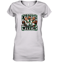 Boston Celtics White 2024 Nba Finals Champions Women039S V Neck T Shirt