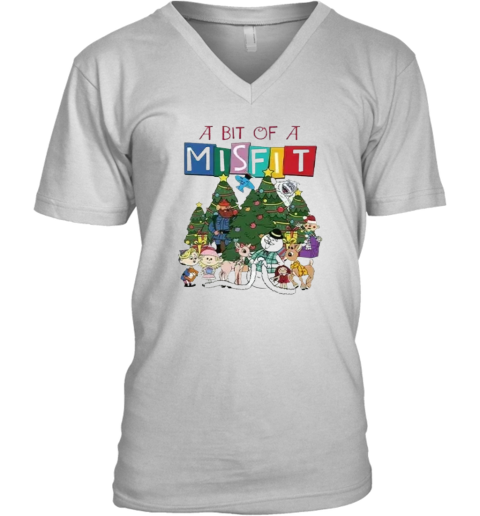 A Bit Of A Misfit Rudolph The Red Nosed Reindeer V Neck T Shirt