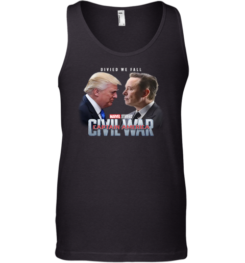 Captain America Civil War Trump Vs Elon Tank Top