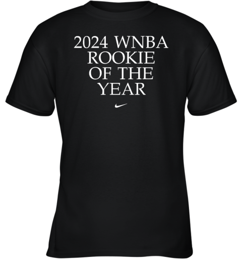 Caitlin Clark Indiana Fever 2024 Wnba Rookie Of The Year Youth T Shirt
