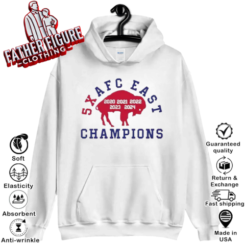 Buffalo Bills 5X Afc East Champions Hoodie