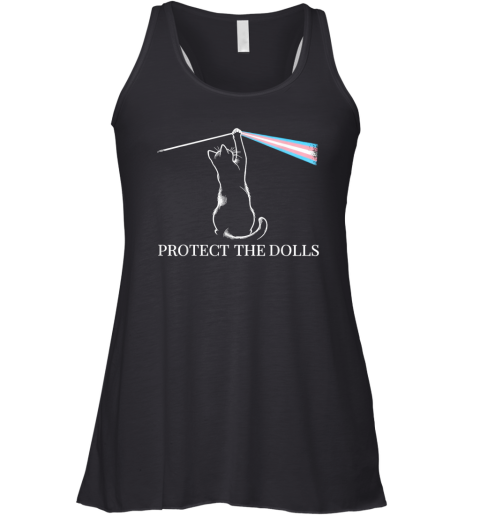 Cat Rock Music Trans Pride Protect The Dolls Racerback Tank