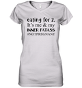 Eating For 2 It039S Me Amp My Inner Fatass Notpregnant Women039S V Neck T Shirt