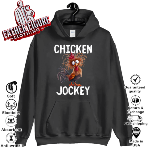 Chicken Jockey Fun Gag Novelty Hoodie