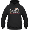 Childless Cat Lady For Kamala Harris 2024 Hoodie