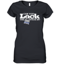 Can You Lock The Fuck In Women039S V Neck T Shirt