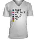 Eure Vielfalt Kotzt Mich An V Neck T Shirt