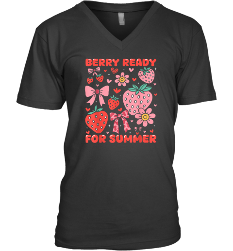 Berry Ready For Summer V Neck T Shirt
