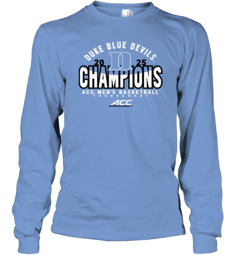Duke Blue Devils Men039S Basketball Acc Champs 2025 Long Sleeve T Shirt