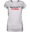 Boycott China Women039S V Neck T Shirt
