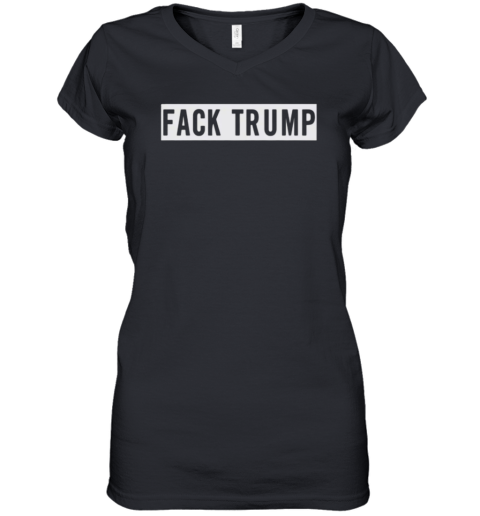 Eminem Fack Trump Women039S V Neck T Shirt