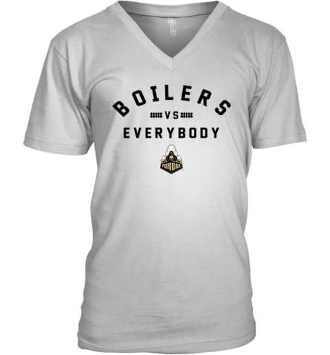 Boilers Vs Everybody V Neck T Shirt
