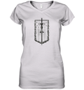 Even In Arcadia Damocles Crest Flag Women039S V Neck T Shirt