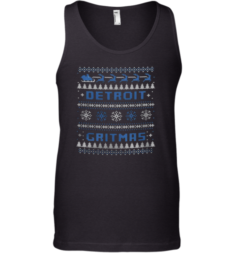 Detroit Lions Gritmas Tank Top