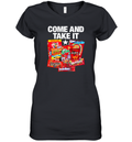 Come And Take It Food Dyes Women039S V Neck T Shirt