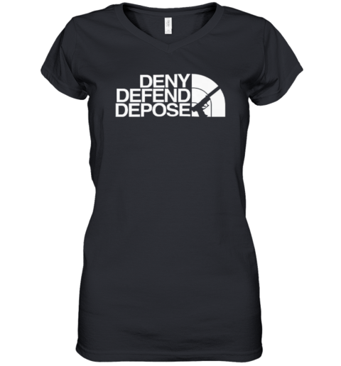 Deny Defend Depose Face Women039S V Neck T Shirt