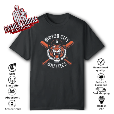 Detroit Tigers Motor City Gritties T Shirt