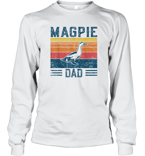 Best Duck Dad Men Magpie Dad Long Sleeve T Shirt