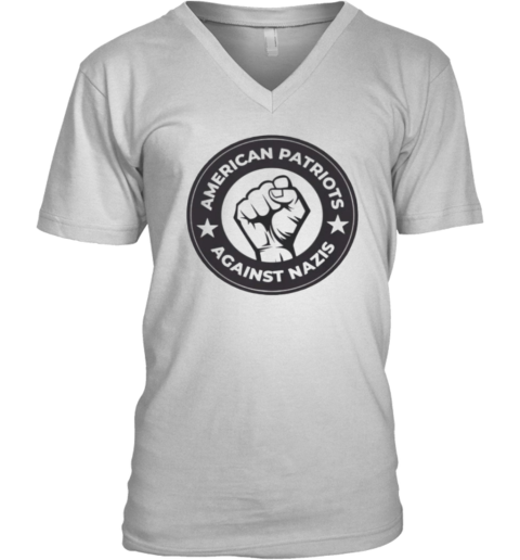 American Patriots Against Nazis V Neck T Shirt