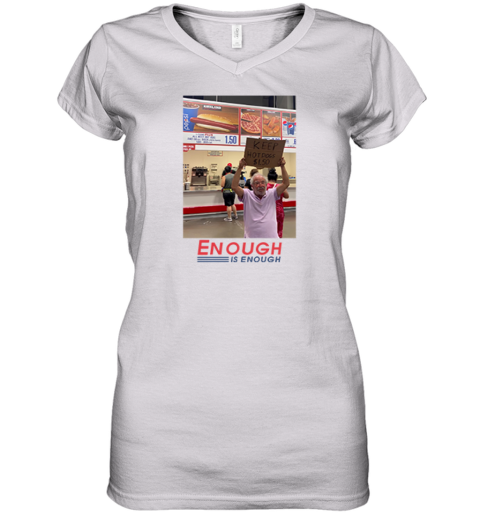 Enough Is Enough Keep Hot Dogs 036150 Costco Women039S V Neck T Shirt