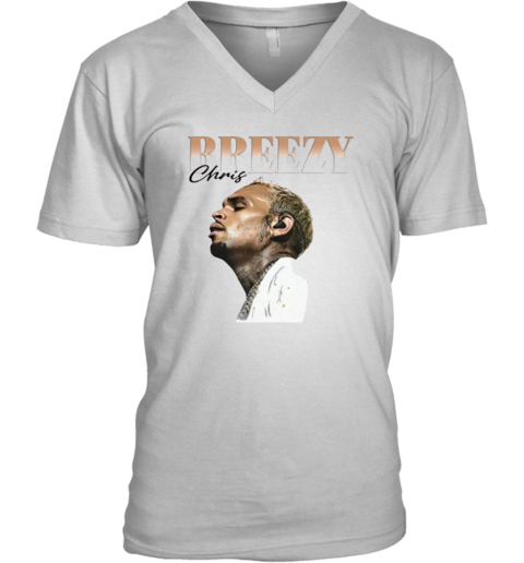 Chris Brown 2025 Concert V Neck T Shirt