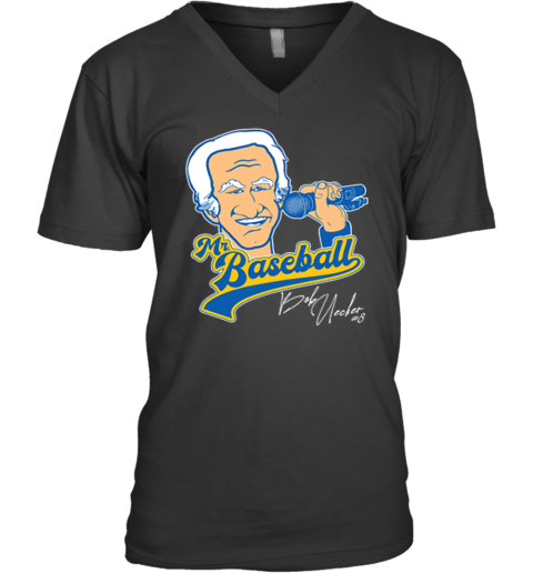 Bob Uecker Mr Baseball V Neck T Shirt