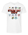 Anime Straw Hat Crew Jolly Roger Logos Premium Youth T Shirt