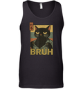 Cat Bruh Meme Japanese Anime Tank Top