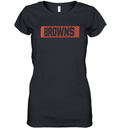 Browns Qb Shedeur Sanders Wearing Browns Women039S V Neck T Shirt