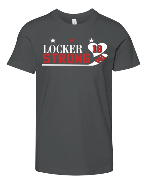 Craig Laughlin Locker Strong18 Heart Hockey Premium Youth T Shirt